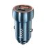 Автомобільний зарядний пристрій HOCO Z46A Blue whale PD20W+QC3.0 car charger Sapphire Blue (6931474770349)