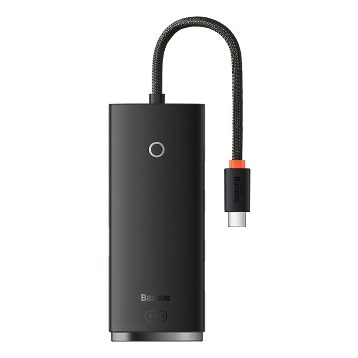 USB-хаб Baseus Lite Series 4-Port Type-C HUB Adapter (Type-C to USB 3.0*4) 25cm Black (WKQX030301)