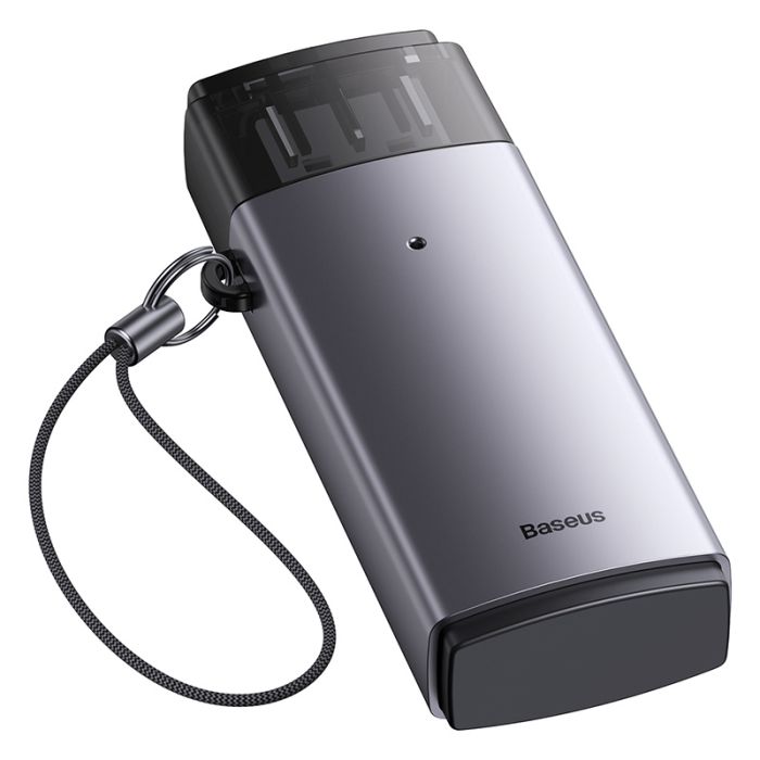 Кардрідер Baseus Lite Series USB-A  to SD/TF Card Reader  Grey (WKQX060013)
