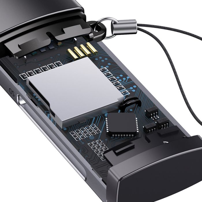 Кардрідер Baseus Lite Series USB-A  to SD/TF Card Reader  Grey (WKQX060013)