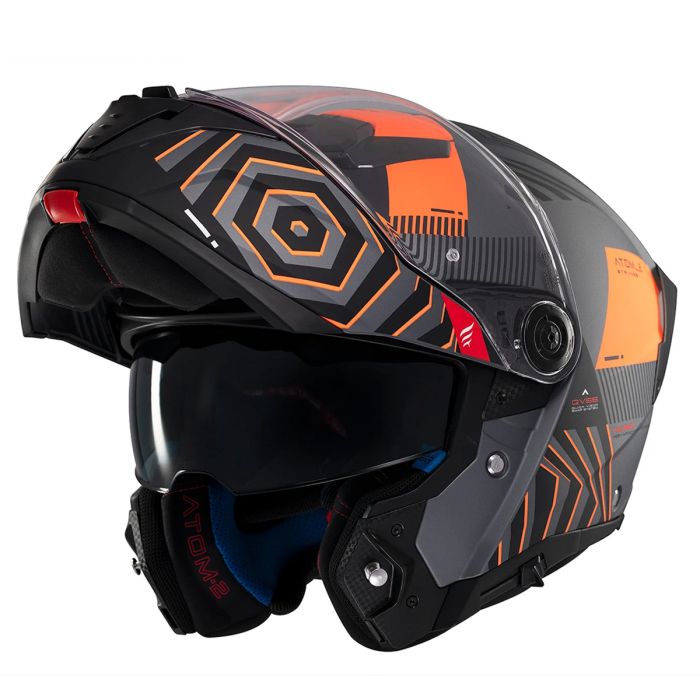 Мотошолом MT ATOM 2 SV STRANGE C4 Matt Orange XL