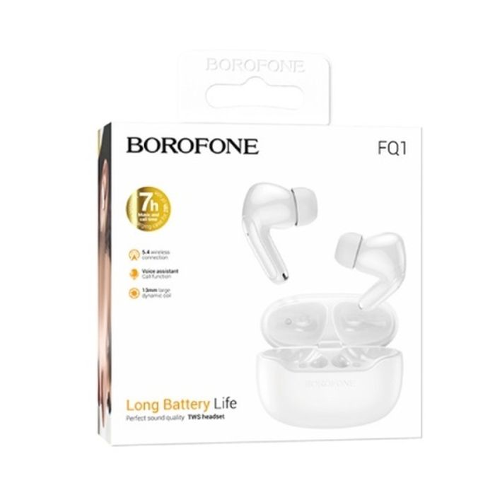 Бездротові навушники TWS BOROFONE FQ1 Shine White (6941991113291)