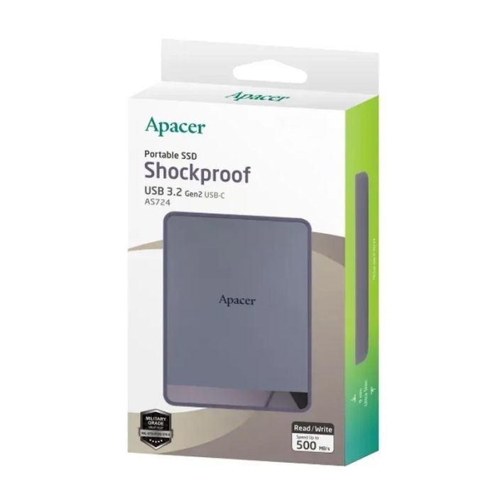 Портативний SSD Apacer AS724 1TB USB 3.2 Gen.2 Type-C Read/Write 500MB/s Mauve (AP1TBAS724M-1)