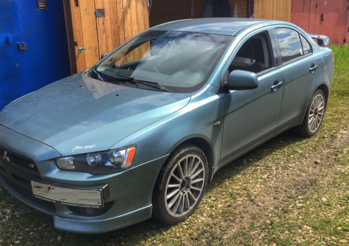 Спойлер багажника Mitsubishi Lancer X Standart Design черный глянец (ABS-пластик)
