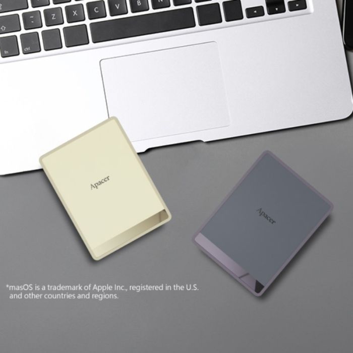 Портативний SSD Apacer AS724 1TB USB 3.2 Gen.2 Type-C Read/Write 500MB/s Cream (AP1TBAS724C-1)