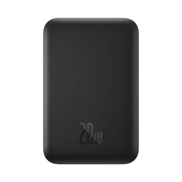Зовнішній акумулятор Baseus Magnetic Mini Air Wireless Fast Charge Power Bank 6000mAh 20W Cluster Black（With Simple Series Charging Cable Type-C to (P10059002113-00)