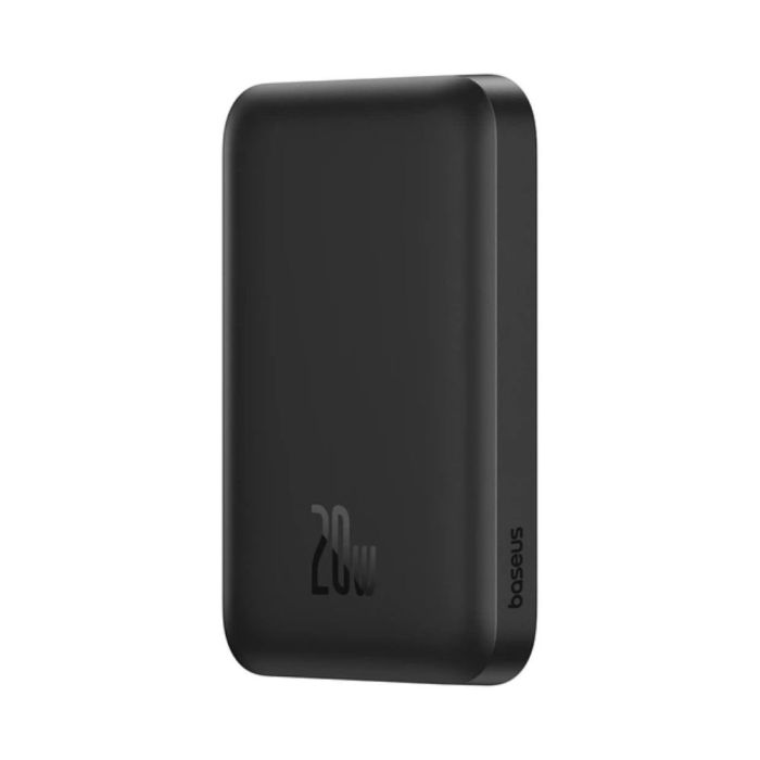Зовнішній акумулятор Baseus Magnetic Mini Air Wireless Fast Charge Power Bank 6000mAh 20W Cluster Black（With Simple Series Charging Cable Type-C to (P10059002113-00)