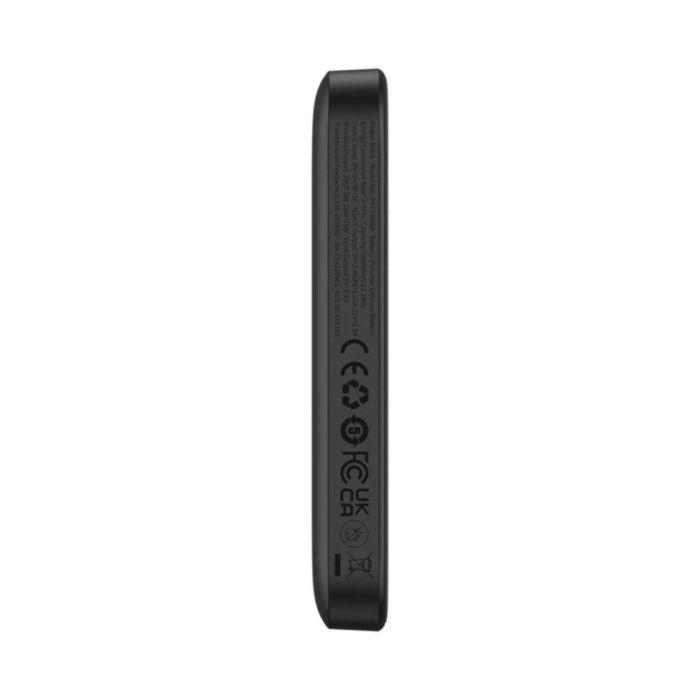 Зовнішній акумулятор Baseus Magnetic Mini Air Wireless Fast Charge Power Bank 6000mAh 20W Cluster Black（With Simple Series Charging Cable Type-C to (P10059002113-00)