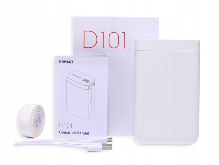 Термопринтер для друку наклейок NIIMBOT D101 White (A1A88628624) (A1A88628624)