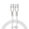 Кабель Baseus Cafule Series Metal Data Cable Type-C to Type-C 100W 1m White (CATJK-C02)