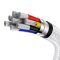 Кабель Baseus Cafule Series Metal Data Cable Type-C to Type-C 100W 1m White (CATJK-C02)