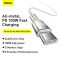 Кабель Baseus Cafule Series Metal Data Cable Type-C to Type-C 100W 1m White (CATJK-C02)