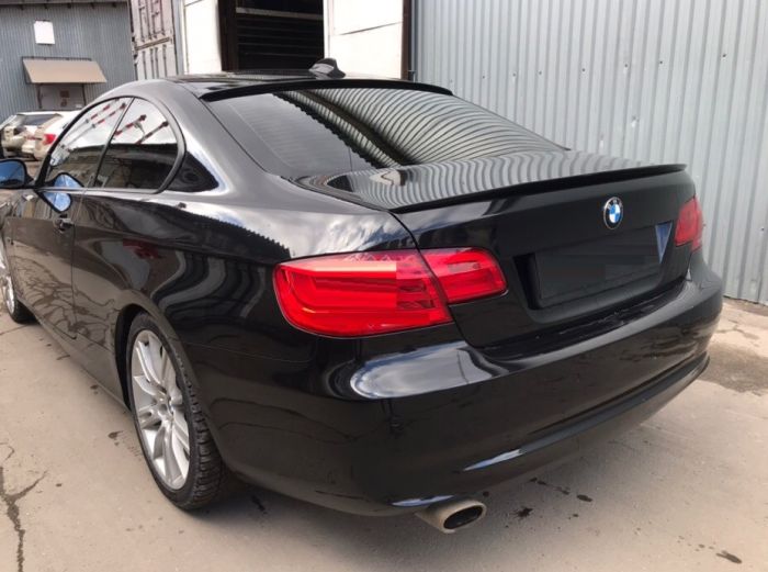 Спойлер багажника BMW 3 E92 стиль М3 черный глянцевый ABS-пластик