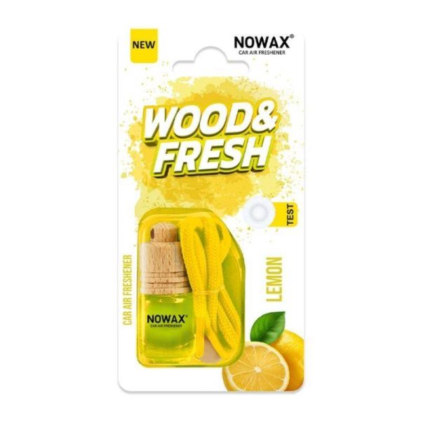 Ароматизатор для авто Nowax Wood&Fresh Lemon в блистере для свежести воздуха (NX92051)