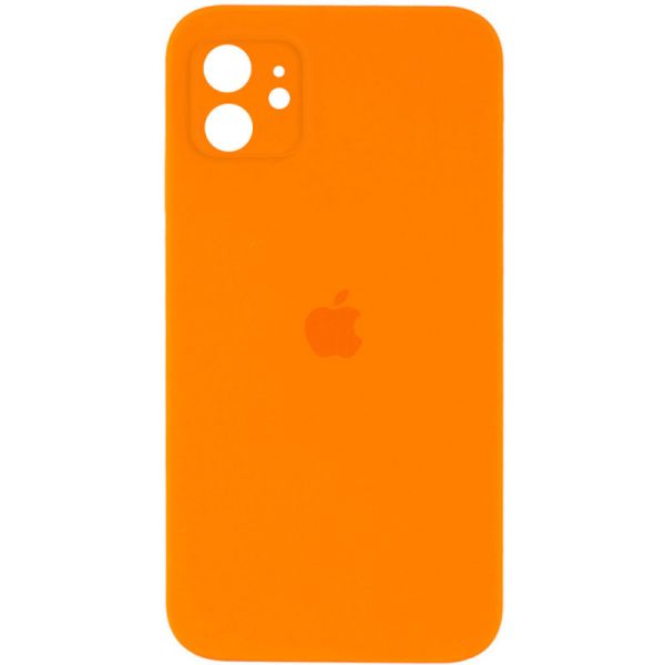 Чохол для смартфона Silicone Full Case AA Camera Protect for Apple iPhone 12 52,Orange (FullAAi12-52)