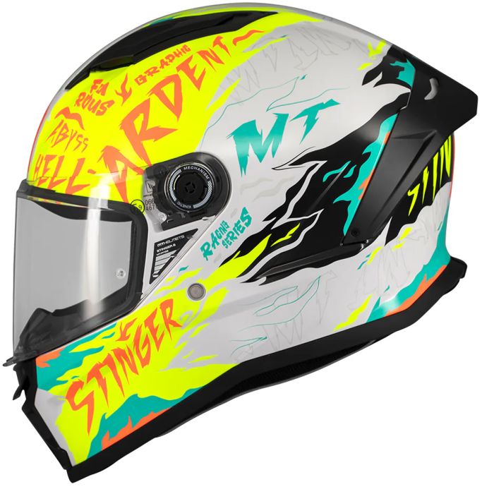 Мотошолом MT STINGER 2 Ardent A3 Gloss Yellow M