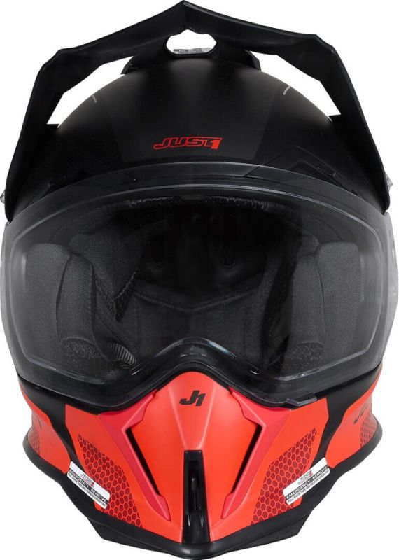Мотошолом Just1 J14-F Elite Fluo Red Black XL