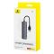 USB-хаб Baseus UltraJoy Series 4-Port  HUB Lite 50cm Space Grey（USBA to USB3.0*4+Type-C5V） (B0005280B811-01)