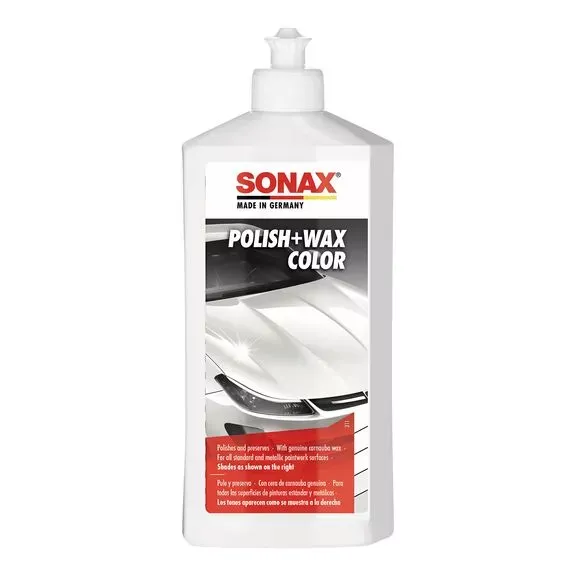 Цветной полироль с воском белый 500 мл SONAX Polish&amp;Wax Color (296000)
