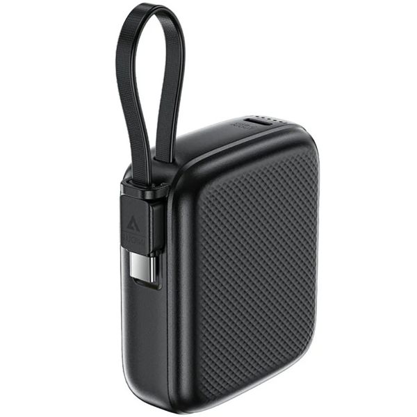 Зовнішній акумулятор ACEFAST M15-10000 PD20W power bank with cable Black (6974316283973)