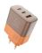 Мережевий зарядний пристрій WUW-C215 65W Charger 2 USB C + USB A brown orange (C215BO)