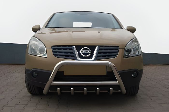 Кенгурятник WT003 (нержавейка) 60 мм для Nissan Qashqai 2007-2010 гг