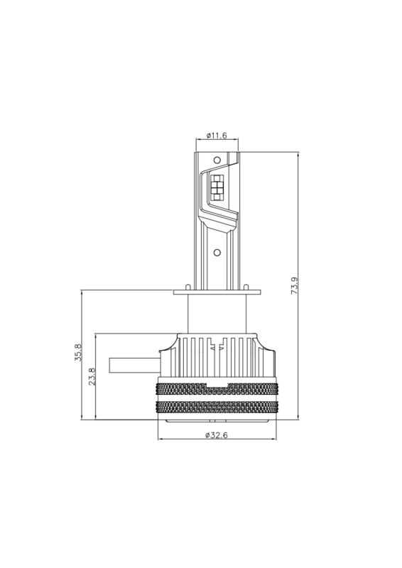 Комплект светодиодных ламп Infolight S4 H1 65W