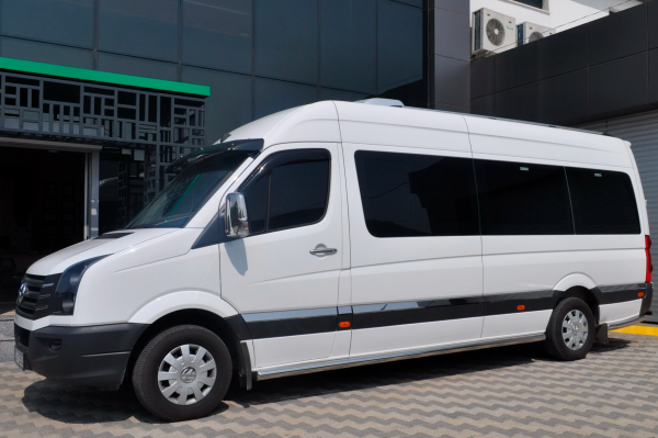 Боковые трубы (2 шт., нержавейка) d70, средняя база для Volkswagen Crafter 2006-2016 гг