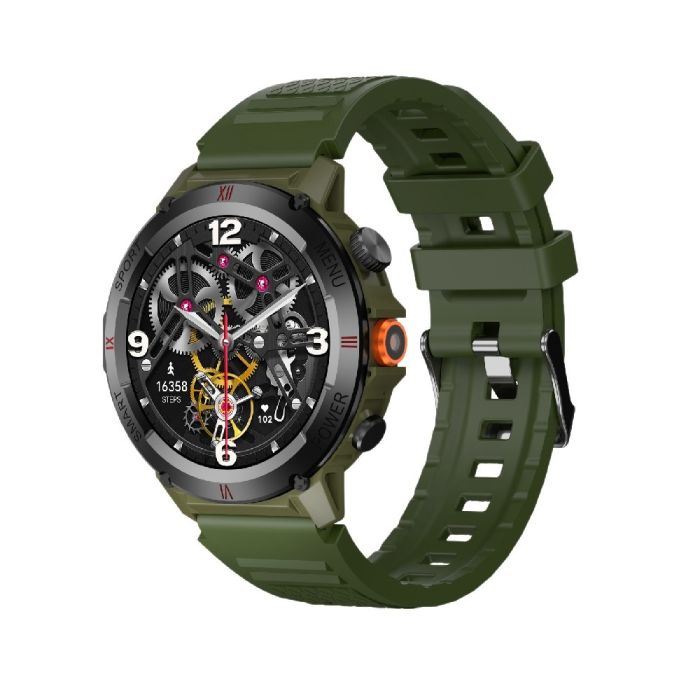 Смарт-годинник IWO X22 38mm. 330 mAh, IP68 Army Green (IWOX22AG)