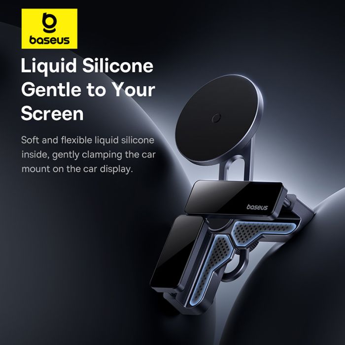 Автотримач для телефона Baseus MaxView Magnetic Car Mount for In-Vehicle Infotainment Screen Space Grey (C40180701813-00)