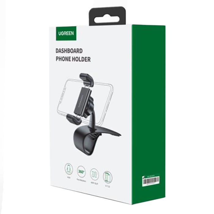 Автотримач для телефона UGREEN LP189 Dashboard Snap Clip Phone Holder Black (UGR-60796)