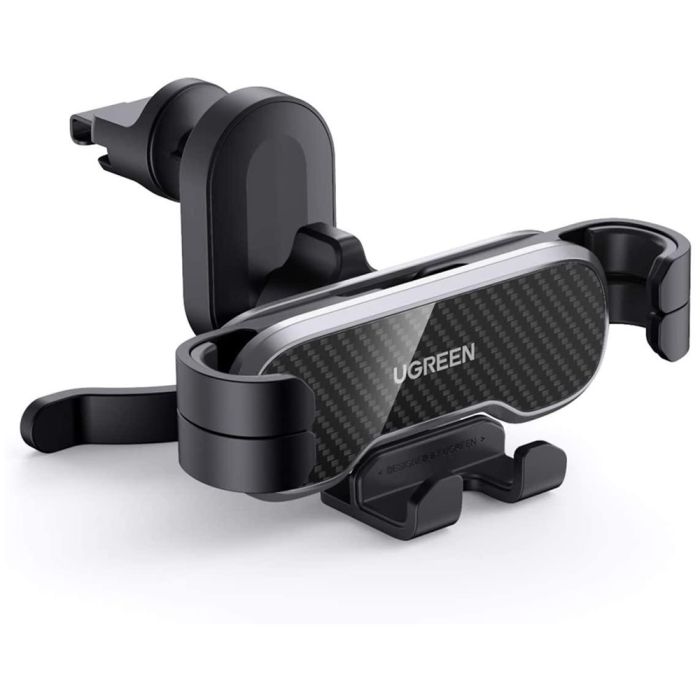 Автотримач для телефона UGREEN LP228 Gravity Drive Air Vent Car Mount Phone Holder With Arc-Shaped mounting clip Black (UGR-80871)