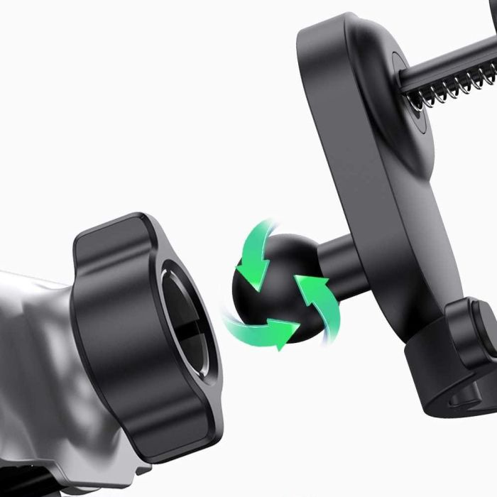 Автотримач для телефона UGREEN LP228 Gravity Drive Air Vent Car Mount Phone Holder With Arc-Shaped mounting clip Black (UGR-80871)