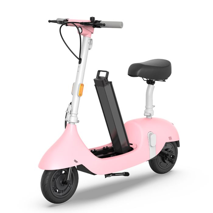 Електросамокат з сидінням OKAI Ceetle PRO EA10C Pink 10', 350(900)W, 25Km/h, 10.4Ah, 55Km, 20%, NFC, App.29kg (EA10C-P)
