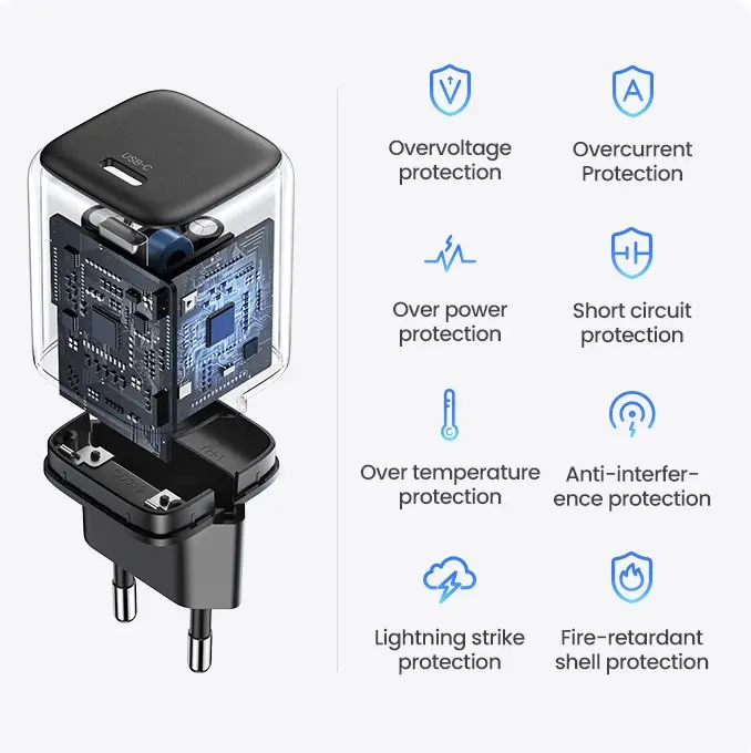 Мережевий зарядний пристрій UGREEN CD318 Nexode mini 20W Charger EU (UGR-90664) (UGR-90664)