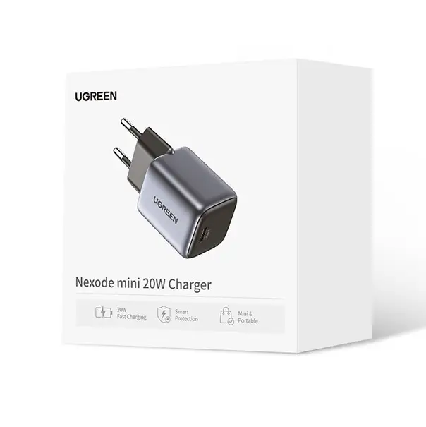 Мережевий зарядний пристрій UGREEN CD318 Nexode mini 20W Charger EU (UGR-90664) (UGR-90664)