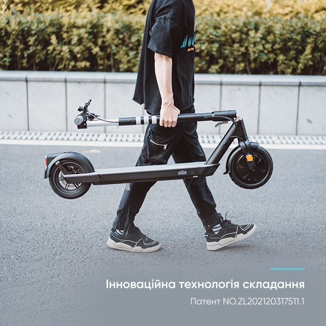 Електросамокат OKAI ES20-NEON Black 9", 300(600)W, 9.8Ah, 40km, 25km\h, 20%, NFC, App, 16kg (ES20-B)