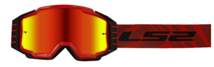 Маска кросова LS2 CHARGER PRO Red Mirror Lens