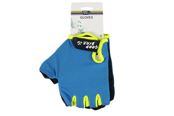 Велорукавиці короткий палець розмір L сині "MESH" (94522Blue-IS)