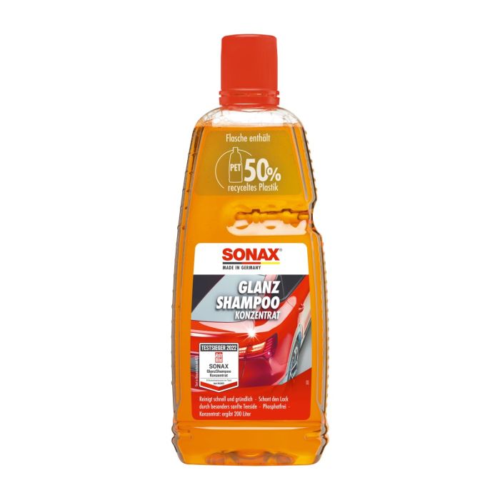 Шампунь для мийки автомобіля з блиском (концентрат) 1 л SONAX Glanzshampoo Konzentrat (314300)