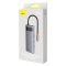 USB-хаб Baseus Metal Gleam Series 4-in-1 Multifunctional Type-C HUB Docking Station Gray（Type-C to USB3.0*4） (WKWG070013)