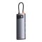 USB-хаб Baseus Metal Gleam Series 4-in-1 Multifunctional Type-C HUB Docking Station Gray（Type-C to USB3.0*4） (WKWG070013)