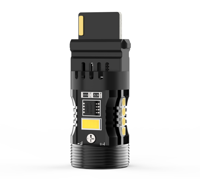 Комплект светодиодных ламп Infolight P27W (3156) Canbus Amber