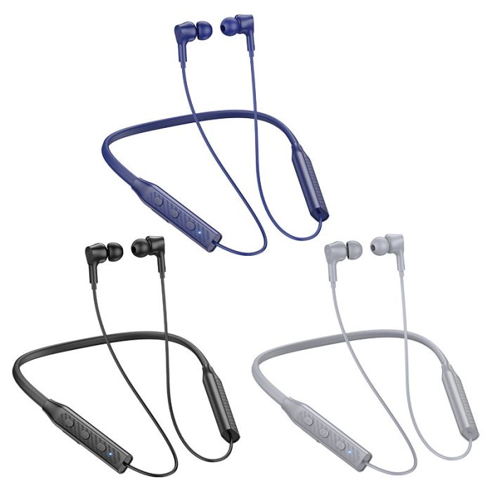 Бездротові спортивні навушники BOROFONE BE59 Rhythm neckband BT earphones Black (6974443388886)