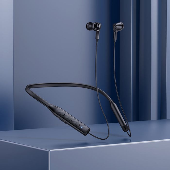 Бездротові спортивні навушники BOROFONE BE59 Rhythm neckband BT earphones Black (6974443388886)