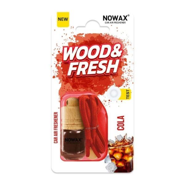 Освежитель воздуха для авто Nowax Wood&Fresh Cola в блістере (NX92037)