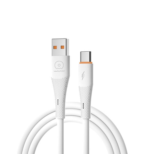 Кабель WUW-X224/TPC USB Type-C 2,4А white (WUW-X224/TPC)