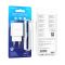 Мережевий зарядний пристрій з кабелем BOROFONE BA70A Quick three-port PD20W(1C2A) charger set(C to iP) White (6941991101410)