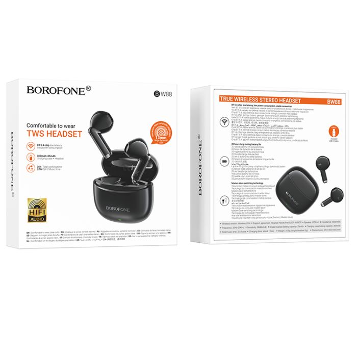 Бездротові навушники TWS BOROFONE BW88 Black (6941991121678)