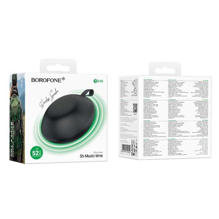 Портативна колонка BOROFONE BR48 Ufo sports BT speaker Black (6941991121692)